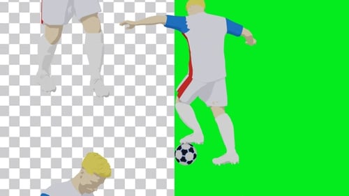 USA football player animation portrait