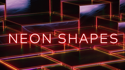 Hintergrund mit abstrakten Neonformen