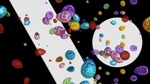 Happy Easter Background Loop Alpha