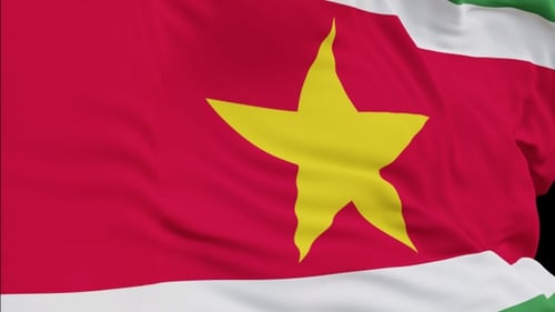 Waving National Flag Animation with Alpha Channel