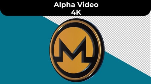Logotipo de Monero Coin - 4K