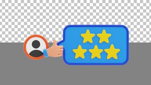 3D Customer Ratings | Alpha Channel