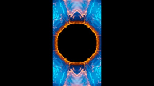 Dynamic Abstract Neon Energy Kaleidoscope Animation