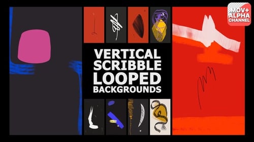 Animated Hand Drawn Abstract Scribble Backgrounds