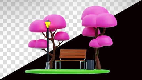3D Animation of City Park