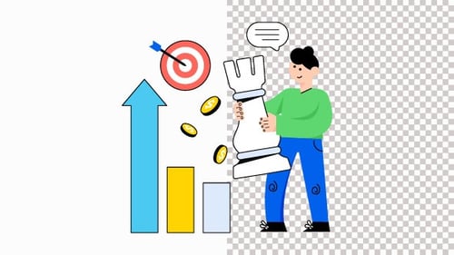 Animation zur Geschäftsstrategie