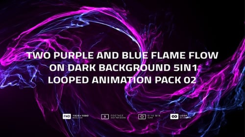Dynamic Purple and Blue Abstract Energy Flow Background
