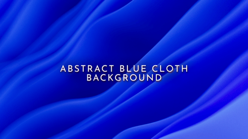 Smooth Flowing Abstract Blue Waves Background