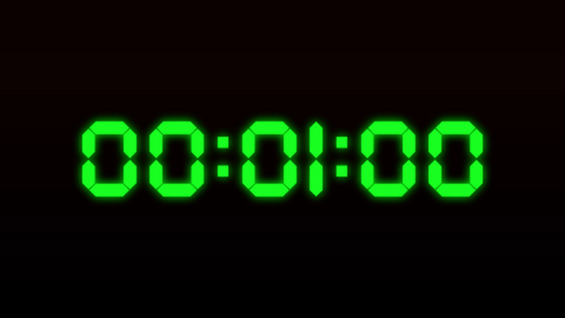 Modern Digital Countdown Timer with Progress Bar, Infographics Motion ...