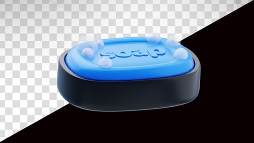 3D Animation of Bar Soap