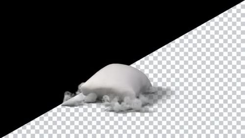 White Cement Bag Falling