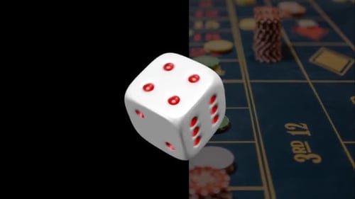 Dynamic 3D Dice Roll Animation for Chance and Gaming Concepts