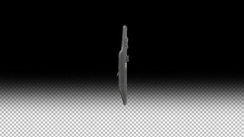 Canal alpha d'animation de boucle de bouclier balistique 3D