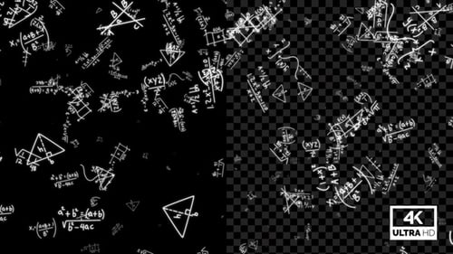 Formules mathématiques qui tombent lentement en boucle Alpha V4