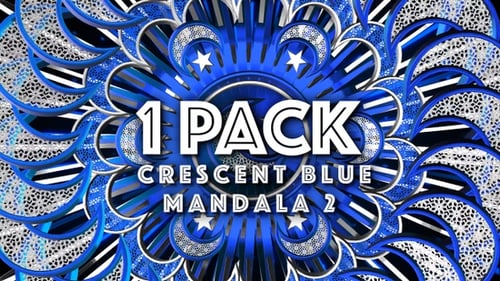 Crescent Blue Mandala 2 HD