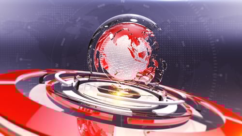 Broadcast News Background Red Loop