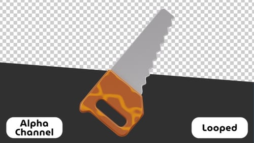 Animación 3D de Circular Saw: visual de construcción y carpintería | Alpha Channel