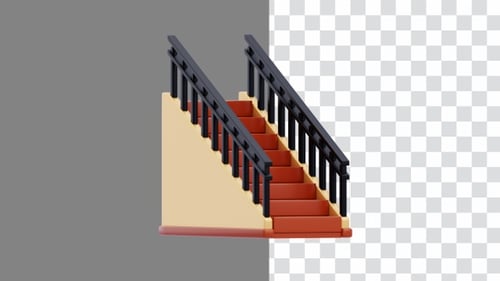 L'animation 3D des escaliers améliore la décoration intérieure | Alpha Channel