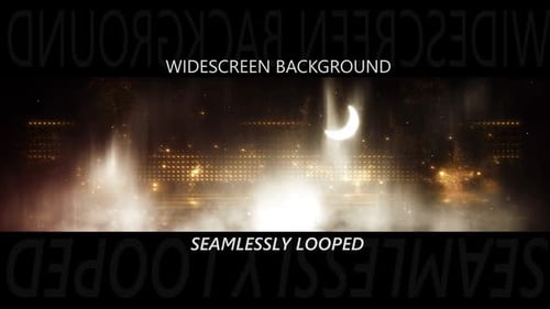 Gold Moon Crest Glitter Particles Background