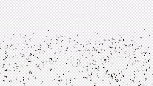 Dark Confetti Falling and Rising Loopable Animation
