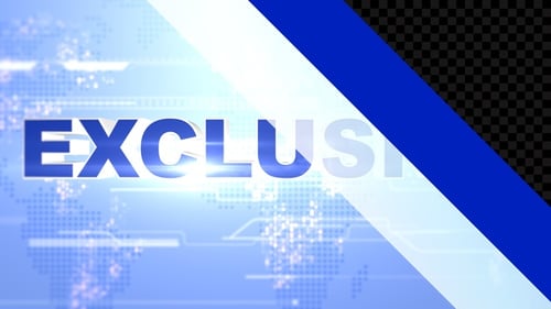 Exclusive Reveal Transition Wipe Blue