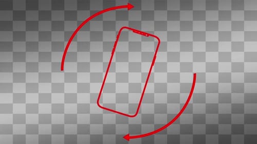 Mobile Phone Rotation Animation