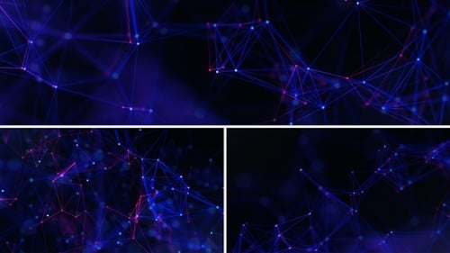 Animated Abstract Plexus Network Background Loop