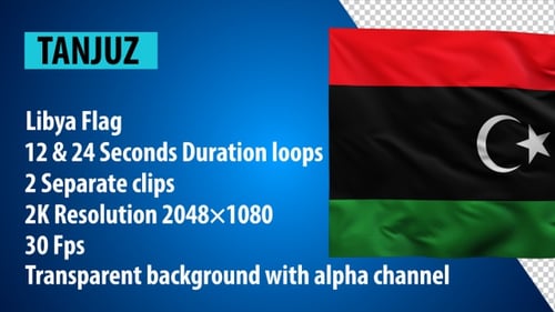 Flagge Libyens 2K