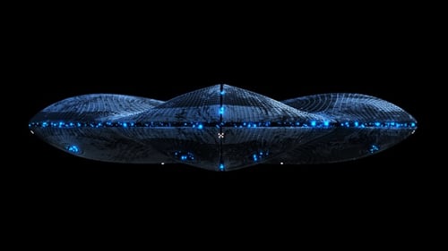 Futuristic Abstract Undulating Waveform Seamless Loop