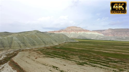 Striking Landscape of Arid Hills from Above