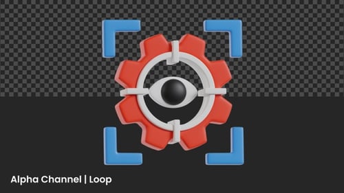 3D Focus Mode Animation | Alpha Loop