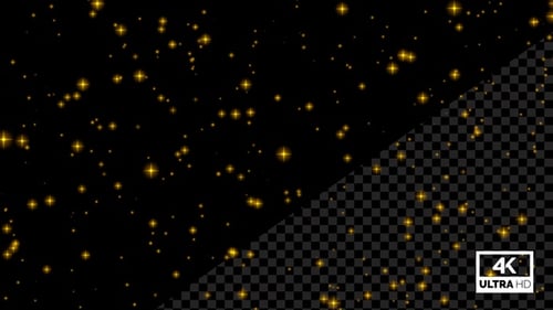 Cielo nocturno dorado, estrellas centelleantes Alpha Loop V4