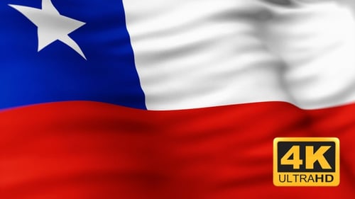 Unabhängigkeitstag: chilenische Flagge weht 4k