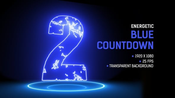 Energetic Blue Countdown, Backgrounds Motion Graphics ft. countdown ...