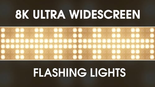 Grid of Flashing Warm White Circular Stage Lights