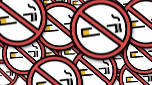 Animated No Smoking Signs Reveal Transition