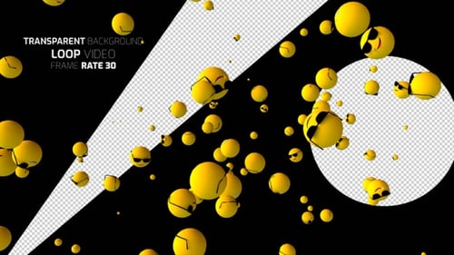 Smiling Face With Sunglasses Emoji Background Alpha