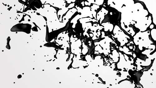 Black Ink Splash V3