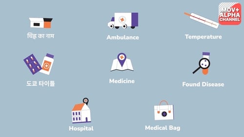 Medicine Healthcare Icons | Motion Graphics