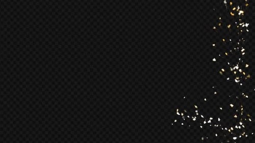 Golden Sparkling Light Particle Overlay for Festive Events