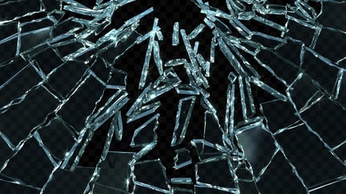 Realistic Glass Shatter Screen Transition