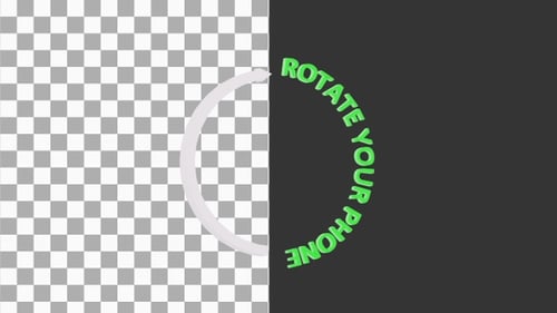 Animación 3D de Rotate Your Phone | Alpha Channel