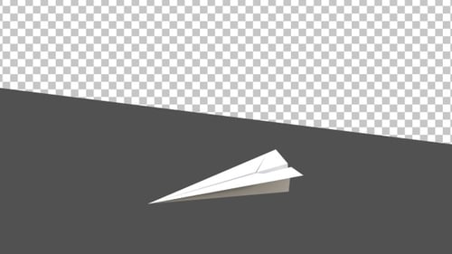 3D-Papierflugzeug | Alpha Channel