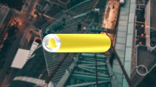 Clean Snapchat Social Media Lower Third Animation