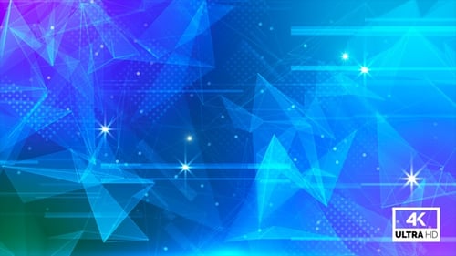 Blue Plexus Technology Digital Background Loop