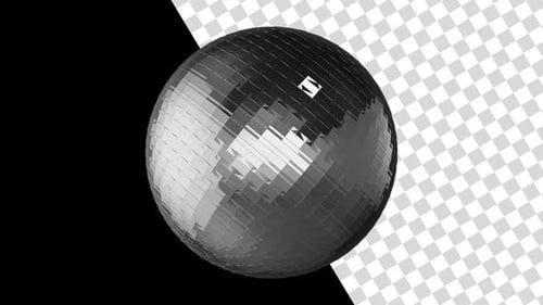 3D-Kugelanimation mit silbernem abstraktem Hintergrund