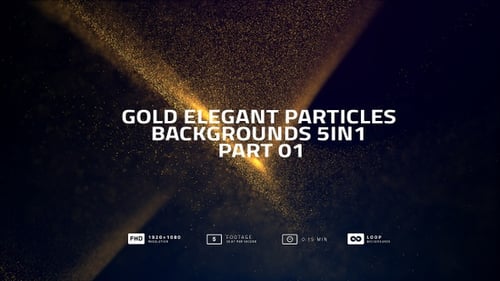 Elegant Gold Particle Shimmering Light Stream Background