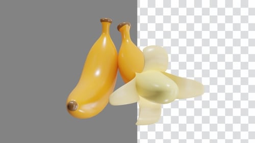 3D-Animation einer Banane
