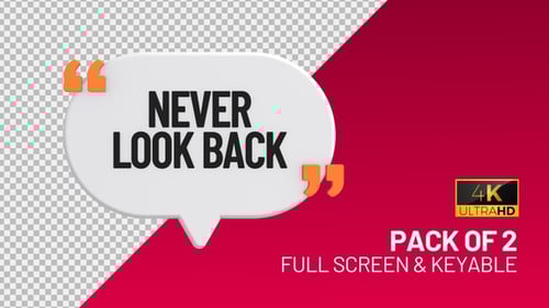 Sprechblasen, die niemals zurückschauen