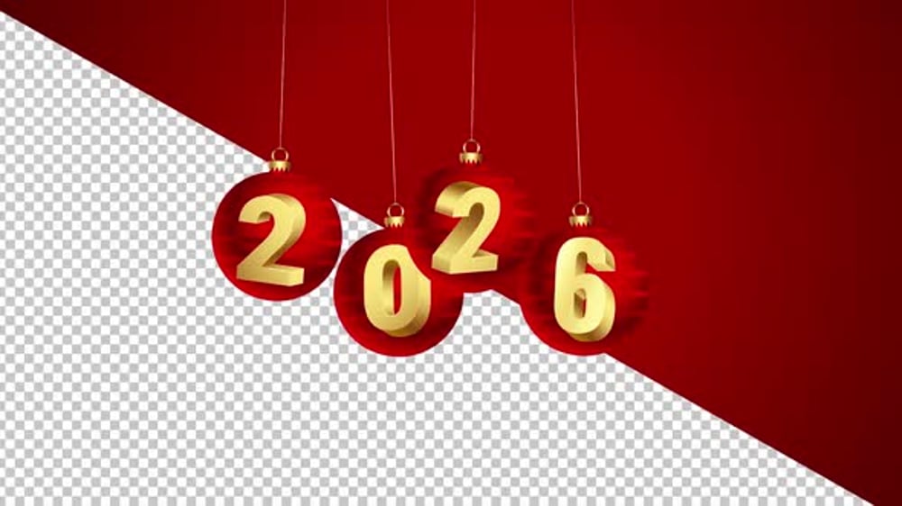 Feliz año nuevo 2026, Motion Graphics Incluyendo: feliz año nuevo y ...